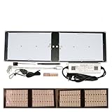 Vollspektrum-Pflanzenwachstumslicht, Dimmbares LED-Wachstumslicht UV IR Tech LED-Platine LM301H V2 120W 240W 320W 480W für hydroponische Zimmerpflanzen, die Gemüse säen(3500k660IRUVBlue,PLUG_240W)