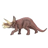 LIYJTK Statische Triceratops Modell Exquisite Dinosaurier -Figur -Spielzeughäuser für Kindersammler Schlafzimmer Studienbüro