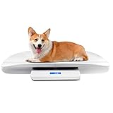 Digitale Haustierwaage, Babywaage, mit 3 Wiegemodi (kg/oz/lb), Max 220 lbs, Präzision bis zu 0.02lbs, Weiß