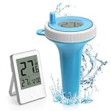 Pool Thermometer, Schwimmende Leicht Zu Lesen mit Wireless Digital IP67,