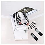 Dachbodentreppe mit Handläufen, Fernbedienung, Decke, klappbar, Teleskop-Stufenleiter, Luke, individuelle Anpassung