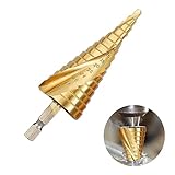 HSS Kegelbohrer für Metall, Spiralnut Stufenbohrer, 4-32mm Step Drill, Edelstahl, Kunststoff