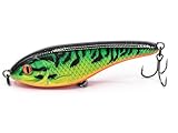 Mister Tackle Tuvanus GRED 9 cm Angelköder Wobbler Jerkbait Slider für Hechtangeln 1 Stück