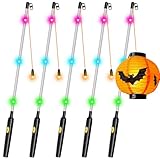 LuJasi Laternenstab Kinder Led 5er 40CM Laternenstab Led für St Martin Laterne Kinder Stab Laternenumzüge Halloween Zauberstäbe Party Kostümpartys Kinderpartys
