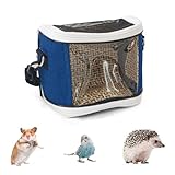 Rucksack für Vögel, Transportbehälter für Vögel, Bird Travel Bag, Vogel Transportbox, Vogeltragetasche, Reisetasche für Papageien, Sittiche, Kleintiere für Reisen, Wandern, Camping, 16CM x 13CM x 9CM