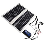 Happyyami 1 Satz Solarlüfter Öko Solar- Wasserdichtes Solarpanel Mini- Auto Usb Ladegerät Tragbar Outdoor-solarpanel Gewächshaus Handy Solar Bausatz Coop Einkristallines Silizium