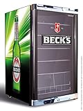 Husky HUS-HC 201 Highcube High Cube Flaschenkühlschrank Becks/A+ / 83,5 cm Höhe / 110 kWh/Jahr / 130 L Kühlteil inkl. Reinigungstuch