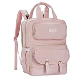 Hiroyuki Wickeltasche, Rucksack, niedliche Mama-Tasche für Babys, Mädchen, großes Fassungsvermögen, Pink