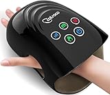 cotsoco Elektrische Handmassagegeräte,Kabelloses Handmassagegerät,Massagegerät mit Kompression und Heizung, das beste Geschenk für Familie und Freunde，Schwarz.