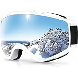 Findway Skibrille, Snowboard Brille für Brillenträger Herren Damen Erwachsene Jugendliche OTG UV-Schutz Kompatibler Helm Anti Fog Skibrillen Sphärisch Verspiegelt