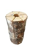 KM Firemaker Baumfackel Schwedenfeuer 35 cm Feuerfackel für Outdoor Party Finnenfackel Holz Feuer Gartenfackel Partyfackel