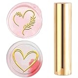 craspire Wachssiegelstempel Mit Musterkopf Aus Messing 15mm Mini Herzgravur Vintage Griff Für Valentinstag Muttertagshochzeit Einladungskarten Umschläge Geschenkverpackungen Weinpakete