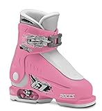 Roces Kinder Idea UP 16.0-18.5 Kinderskischuh-Verstellbar, Deep Pink-White, 25-29