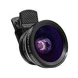 Angoily 2 1 Smartphone-Kameraobjektiv Telefonkameraobjektiv Aufsteckobjektiv Weitwinkelobjektiv Phone Camera Lens handyobjektive mobiles Kameraobjektiv Handy Kamera objektiv Black