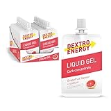 Dextro Energy Liquid Gel Grapefruit + Sodium - 18x60 ml (18er Pack), High Carb Energy Gel + 240 mg Natrium