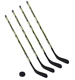 Vancouver 4 x Eishockeyschläger 2000-100 cm, Kids Plus 1 Puck