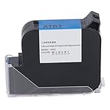 CHICIRIS Handheld-Tintenstrahldruckerkartusche, Tragbar, Schnell Trocknend, 42 Ml, Schwarzes ABS für den Austausch von Codierpistolen-Tintenstrahldruckern