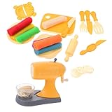 ibasenice 1 Satz Nudelmaschine aus farbigem Ton Spielmatten Zappelspielzeug Backset kinderküche küchenspielzeug für Lernspielzeug für pädagogisches Nudelmaschinenspielzeug