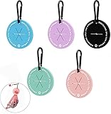 MEISO 5 Stücke Hundekotbeutelhalter, Kotbeutelhalter mit Karabiner-Clip, freihändiger Kotbeutelhalter für Leine, Haustierkotbeutelspender für Hundespaziergänge, Zubehör