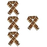 BESTYASH 4 Stück Haarschal Seidenhaarwickel Zum Schlafen Kaschmir Satinschal Wickelt Dame Lässiger Schal Frauen Lässiger Schal Karierter Deckenschal Fallender Schal Schals Bluse Polyester