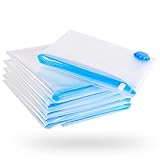figg XXL Vakuumbeutel (6er Set) - 100x80cm Vakuumierbeutel Inkl. Etiketten - Klimaneutral, dicht und Wiederverwendbar – Vakuum Aufbewahrungsbeutel für Kleidung, Bettdecken, Bettwäsche usw.