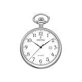 Festina Taschenuhr Stahl/weiß 42 mm