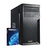 HYPER BYTE® Office PC – Computer mit Іntеl Quad Core i7 mit 3,9 GHz | 16 GB RAM | 512 GB SSD Festplatte | Win 11 Pro | WLAN | DVD+RW | USB 3.0 | High End Office Tower-Pc