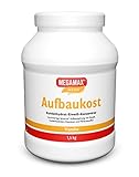 MEGAMAX Aufbaukost Vanille 1.5 kg Ideal zur Kräftigung bei Untergewicht Proteinpulver zur Zubereitung eines fettarmen Kohlenhydrat-Eiweiß-Getränkes für Muskelmasse u. Muskelaufbau Gewichtszunahme