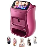 LYJIANGXIN Digital Intelligent Nail Art Printer, Personalisierte Nagelkunstmaschine, Ai Erkennt Klammerumrisse, UnterstüTzt WiFi/DIY/USB, Zum Mitnehmen Auf Reisen, Nagelstudio/Nagelliebhaber