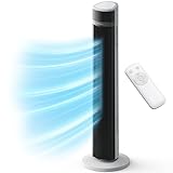 Pro Breeze oszillierender 101,6 cm großer Turmventilator, leistungsstarker 45-W-Motor mit Fernbedienung, 7-Stunden-Timer und 3 Lüftergeschwindigkeiten für Zuhause und Büro