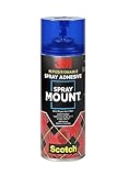 Scotch SprayMount Klebespray - Sprühkleber Repositionierbar und wiederverlösbar, 400 ml, 1 Dose/Packung - für Schnelle und Dauerhafte Verbindungen