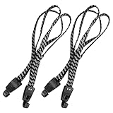 Jubaopen 2 Stück Fahrrad Spanngurt Fahrradspanngurt Gepäckträger Gurt Verstellbar Elastische Gepäckspanner Schwarz Motorrad Spanngurte Gepäckspanner mit Haken Spannband für Motorradhelm Fahrradgepäck