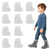 10 PCS Kinder Regenschutz Schuhe, überzieher Schuhe, Schuhüberzieher, Schuhüberzieher Wasserdicht, Regenfüßlinge, Schuhüberzüge Wiederverwendbare Transparent Regenstiefel-Schuhüberzüge