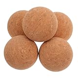 DECOMELODY 5 Stück Tischfußballbälle aus Langlebigem Kork Leise und Leicht Robustes Zubehör für Tischkicker Ersatz für Kickerbälle Geräuscharm und Langlebig