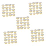 Garneck 5 Sätze Tortenbodenbecher Kuchen Dekoration Alufolie Cupcake Förmchen Muffinförmchen Anbringen Backform Aus Aluminiumfolie Mini-kuchenform Cupcake-dosen Papier Golden 500 Stück * 5