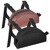 Shinylin Satteltasche für Westernsattel, Satteltasche, Satteltasche für Pferde, Handy, Trail-Reiten, 2 Stück, Schwarz und Braun