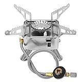 Rucksackkocher, Propangas-Campingkocher 3,5 kW Hochleistungs-Vierbeiner-Design Faltbare Aluminiumlegierung für den Außenbereich