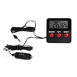 Digital & Humidity Gauge Remote Probes Terrarium Hygrometer Thermo Cage