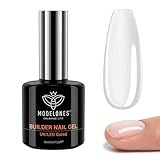 modelones Aufbaugel für Gelnägel 7 in One, Klar Builder Gel 15ML, Nagelverstärker UV Gel für Strengthener ExtensionGel Base Nagelverlängerung, Nail Repair Base Coat Nail Art DIY Maniküre