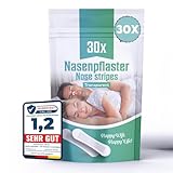 Perfekt-Schlafen24® 30xTransparente Nasenpflaster gegen Schnarchen - Test 2023 [SEHR GUT] - 66x19mm - Anti Schnarch Nasenstrips - Besser schlafen ohne schnarchen & besser atmen - Snoring Nose Strips