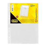Idena 376010 - Prospekthüllen DIN A4 Format, dokumentenecht, glasklar, 60µ, 100 Stück