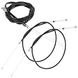 PAMINGONO Teiliges Fahrrad Bremsleitung Front und Hinterrad Bremskabel Ersatz für Mountainbike und Rennrad Langlebiger Bowdenzug Schlauch für Zuverlässige Bremskraft und Kompatibilität
