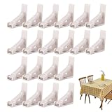 Tischdeckenhalter | 20 Stück Picknick-Tischdeckenklammern, Klemmen für Camping, Abendessen, Restaurant, Outdoor, Geburtstag, Weihnachten, Familienfeier, Hochzeit