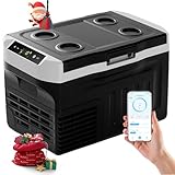 EUHOMY 21L Kompressor Kühlbox -20℃~20℃, 12V Auto-Kühlschrank, Tragbarer Gefrierschrank 12/24V DC 220-240V AC, mit APP-Steuerung für Camping, Reisen, LKW, Haus