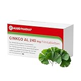 ALIUD PHARMA Ginkgo AL 240 mg, 60 Filmtabletten: Ginkgo-biloba-Blätter-Trockenextrakt, bei leichter Demenz