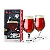Spiegelau 2-teiliges Kraftbier-Glas-Set, Barrel Aged Beer, Bierglas, Kristallglas, 0,5 L, Craft Beer Glasses, 4992660, Klar