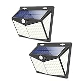 Homoyoyo 2St Außenlicht solarlampen f�r au�en terassenbeleuchtungen solar outdoor solar led light outdoor solarlampe Korridor Licht LED-Beleuchtung Hoflicht Solarlicht für draußen Black