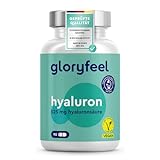 Hyaluron Kapseln Hochdosiert - 525mg Hyaluronsäure pro Kapsel - 500-700 kDa - 90 vegane Kapseln - Laborgeprüft, ohne Zusätze in Deutschland hergestellt