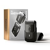 Der The Handyman™ von MANSCAPED®: Reise-Rasierapparat, Leichter akkubetriebener elektrischer Rasierer mit USB-C-Ladekabel für unterwegs, Abwaschbar, Langhaartrimmer und Folienscherkopf in einem