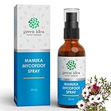 Green idea - Teebaumöl Spray Mycofoot - Fußpilz Spray - Fußspray mit Manuka – starkes Naturprodukt mit Manuka, Teebaumöl, Propolis - Fußschweiß und Fußgeruch - 50 ml